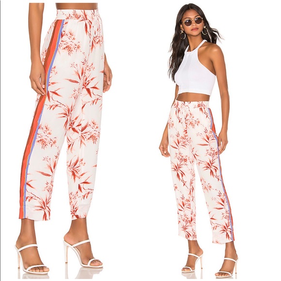 Joie Pants - NWT Joie Quisy Floral Ankle Drawstring Pants